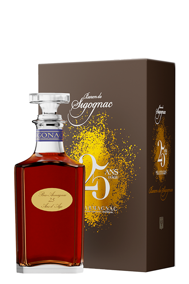 Арманьяк Baron de Sigognac Carafe 25 Ans d'age Bordeneuve