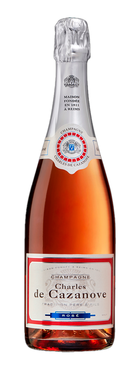 Шампанское Champagne Tradition Brut Rose Charles de Cazanove AOC, 2018 г.