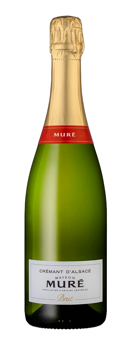 Игристое вино Cremant d’Alsace Brut Domaine Mure, 2020 г.